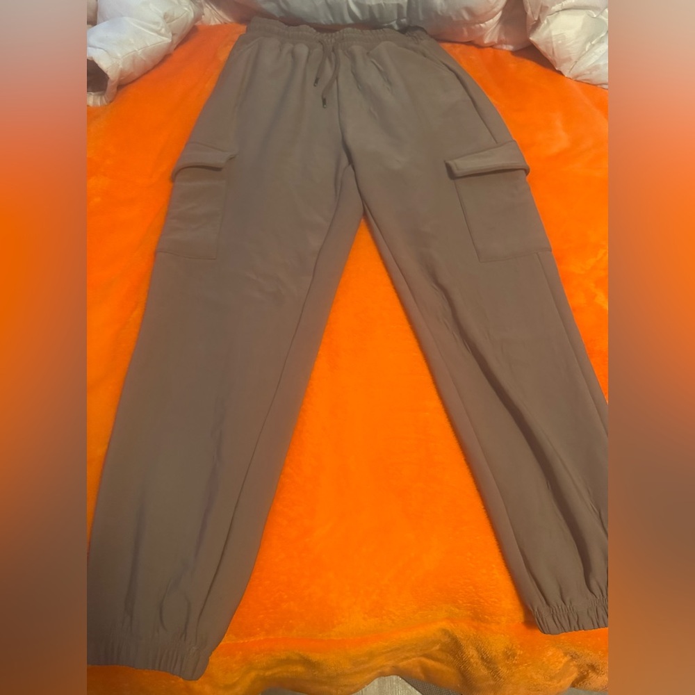 Angel Elastic Waist Pull-On Pants in Taupe Brown